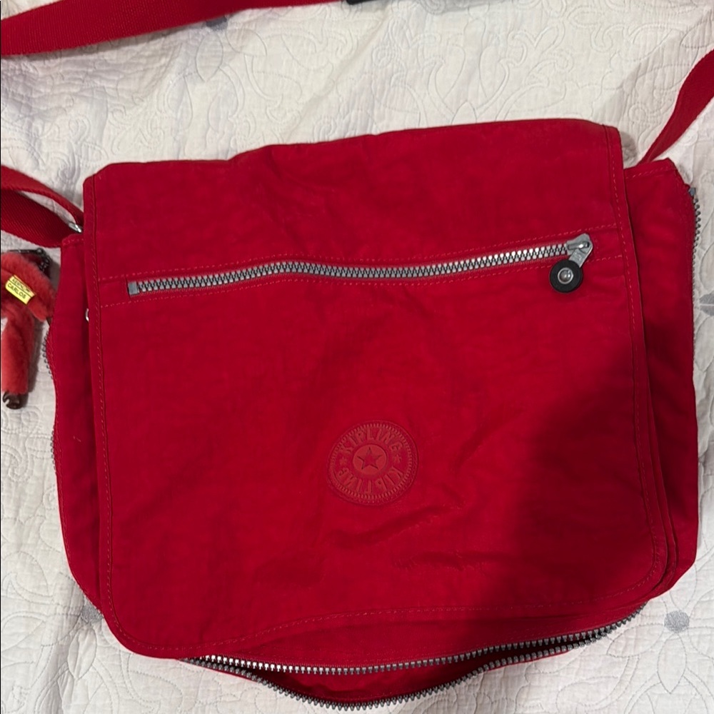 Kipling Vibrant Red Crossbody Bag